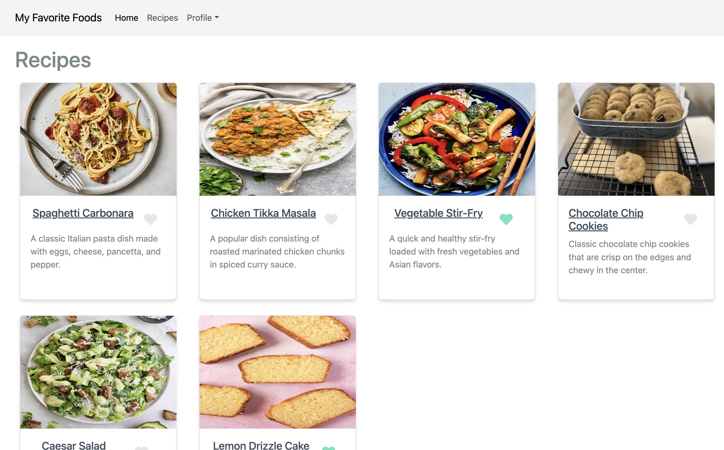 My Favorite Recipes - Cookbook App