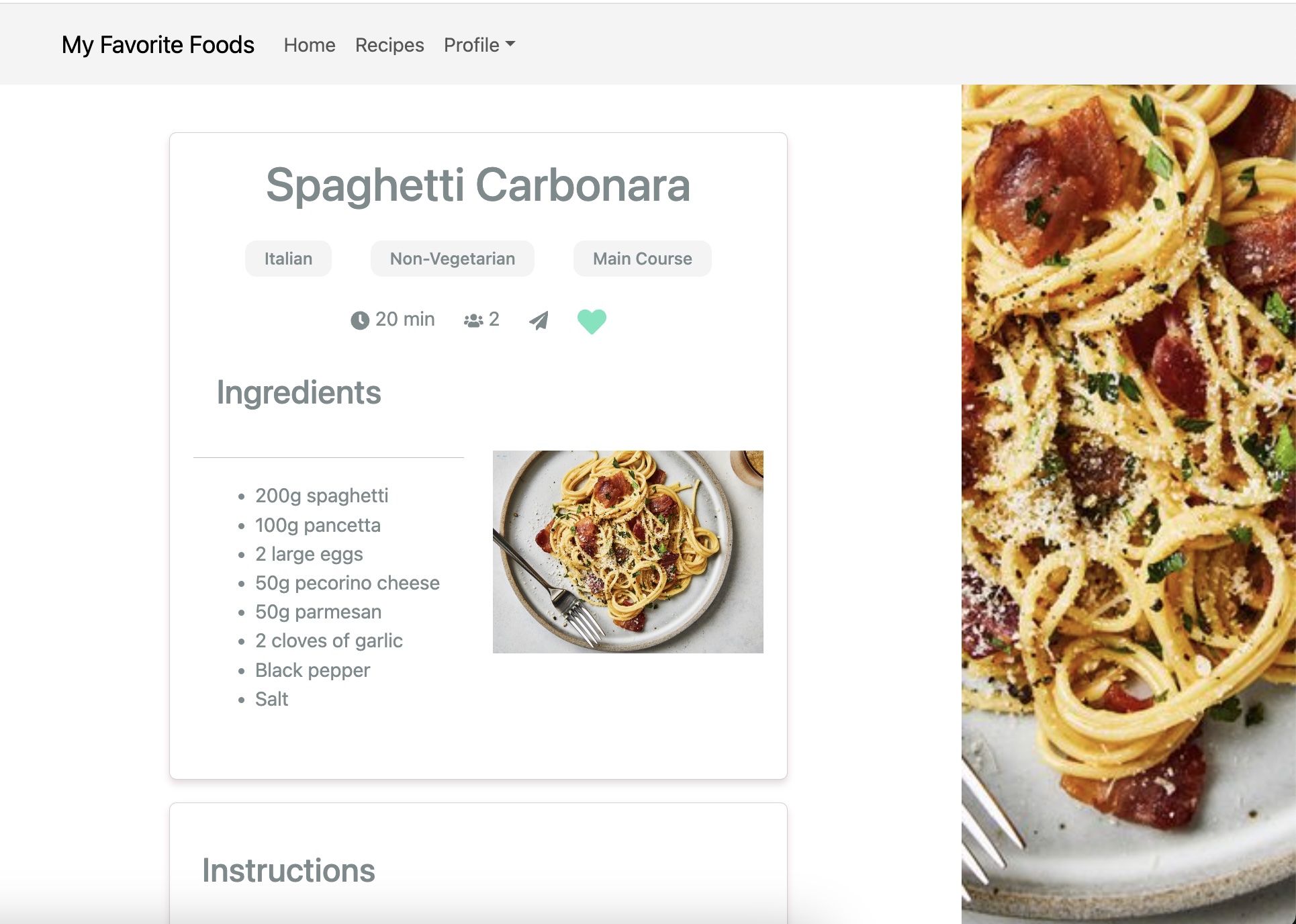 My Favorite Recipes - Cookbook App